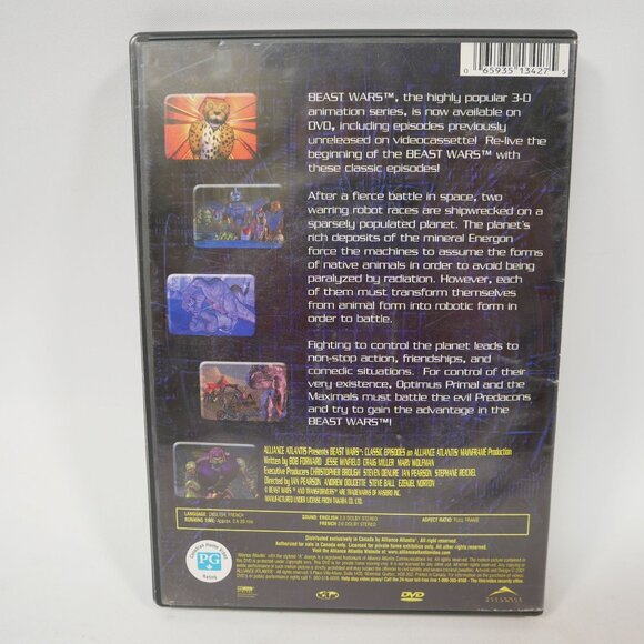 Beast Wars Transformers 2 DVD Set Vol. 2 & Classic Episodes TESTED - Picture 4 of 7
